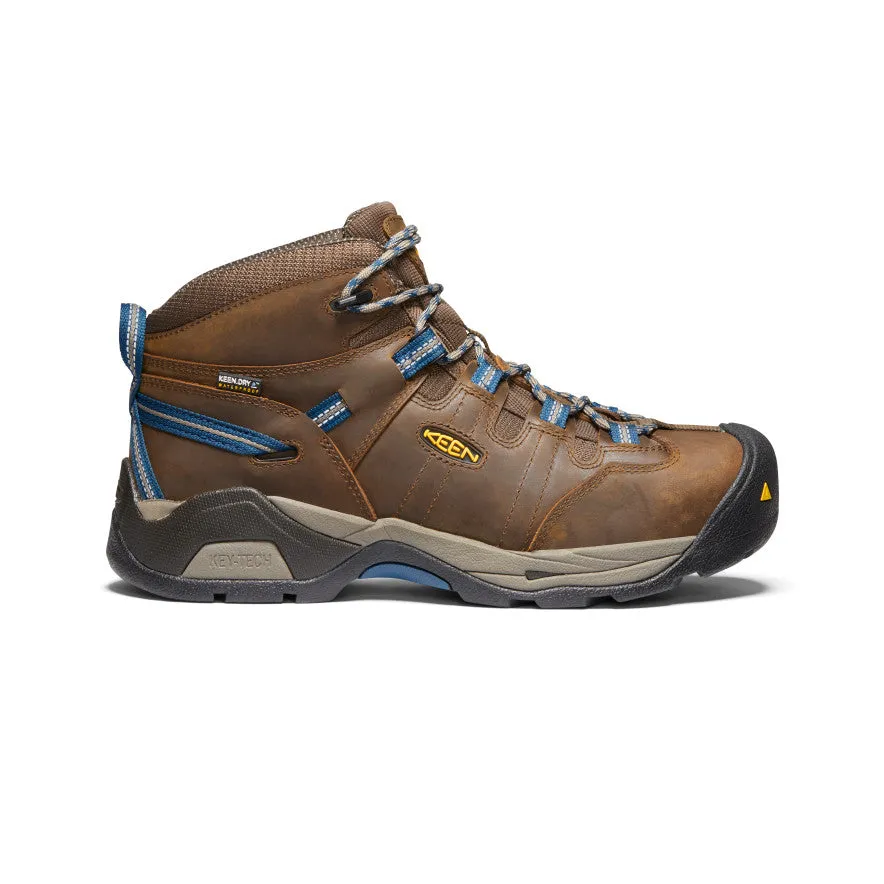 Soft Inner Lining Men's Detroit XT Waterproof Boot (Steel Toe)  |  Cascade Brown/Orion Blue