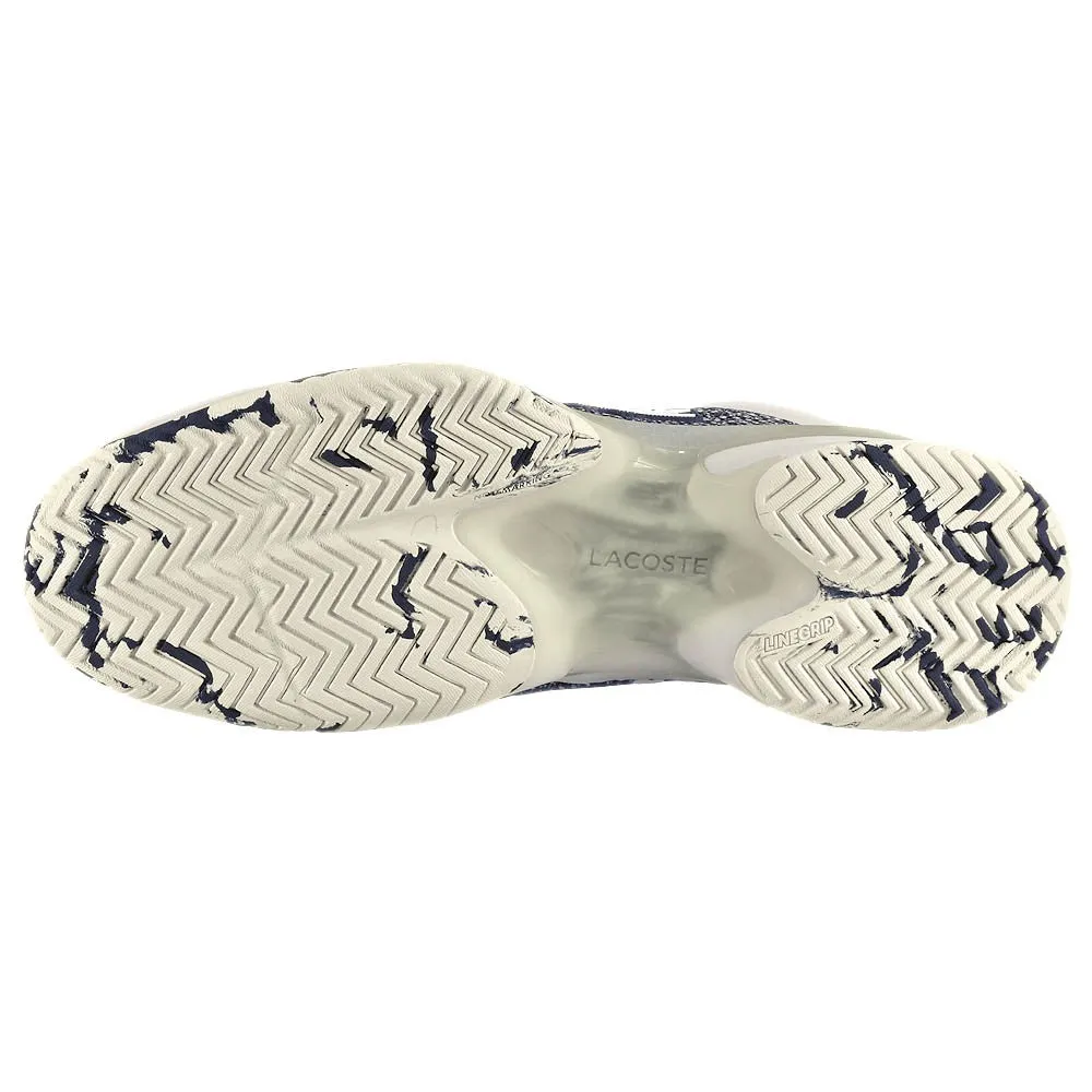 Lacoste Men's AG-LT23 Ultra Medvedev - Off White/Navy Foot Stability Road Fit