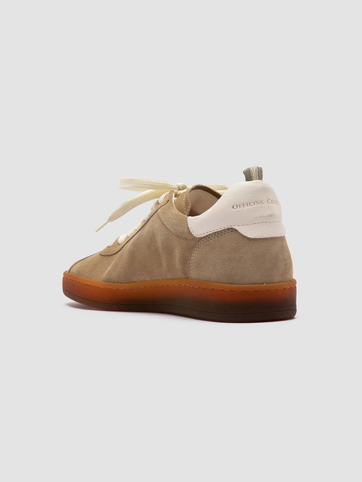DESTINY 101 - Brown Leather and Suede Low Top Sneakers party look