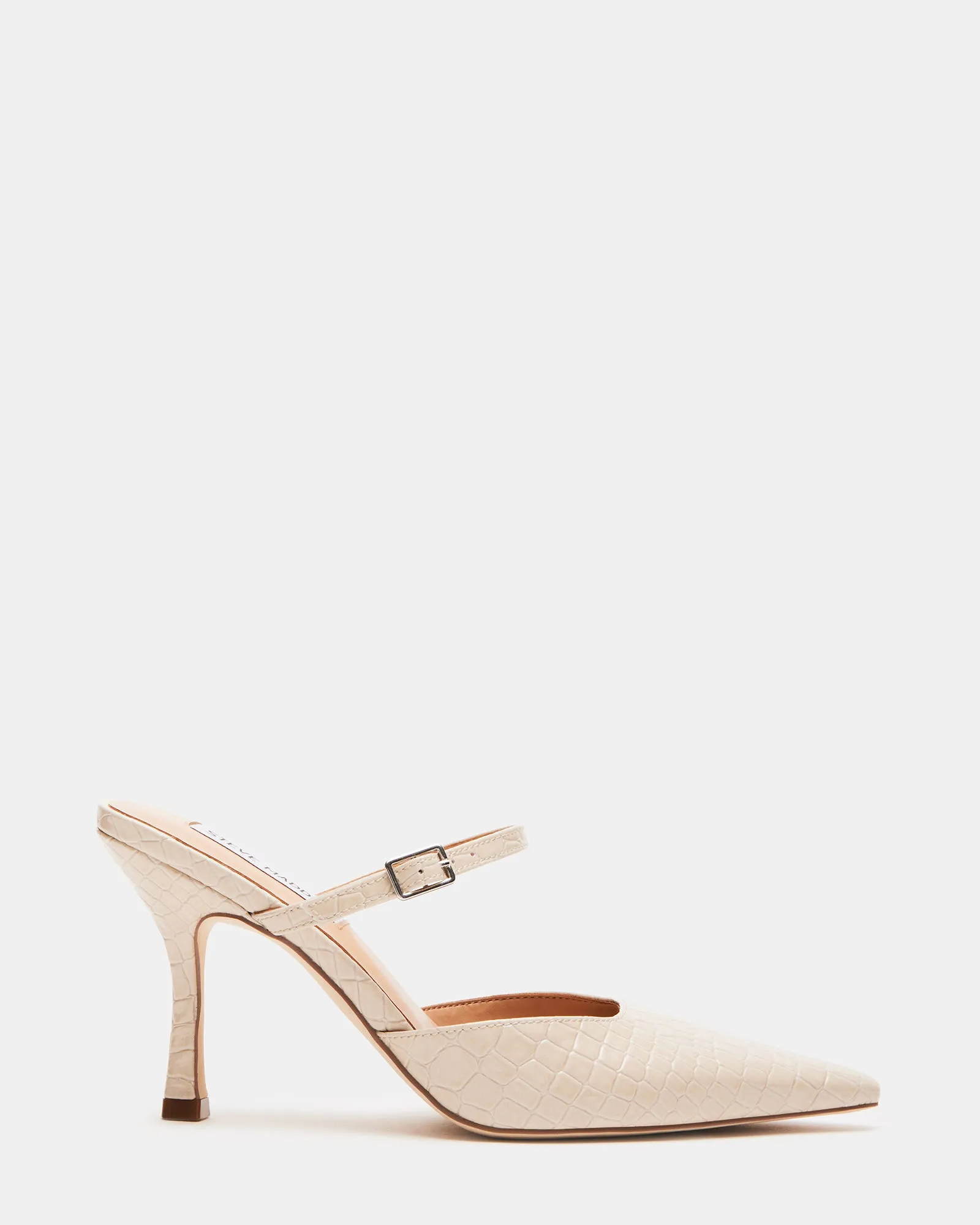 Comfortable Heel BRECKI BEIGE CROCODILE