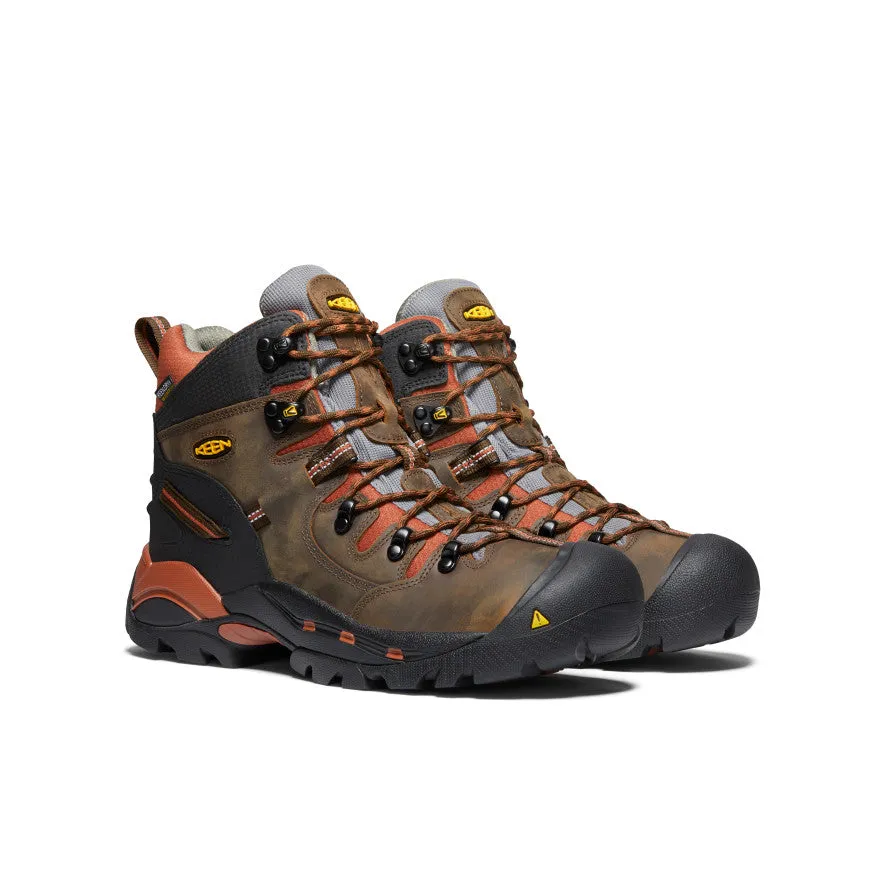 Robust design Dry Feet Men's Pittsburgh 6" Waterproof Boot (Soft Toe)  |  Cascade Brown/Bombay Brown