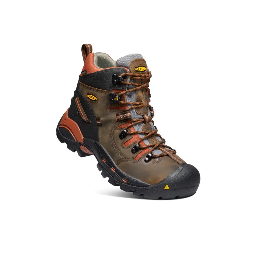 Outdoors Trail Comfortable Trekking Men's Pittsburgh 6" Waterproof Boot (Soft Toe)  |  Cascade Brown/Bombay Brown