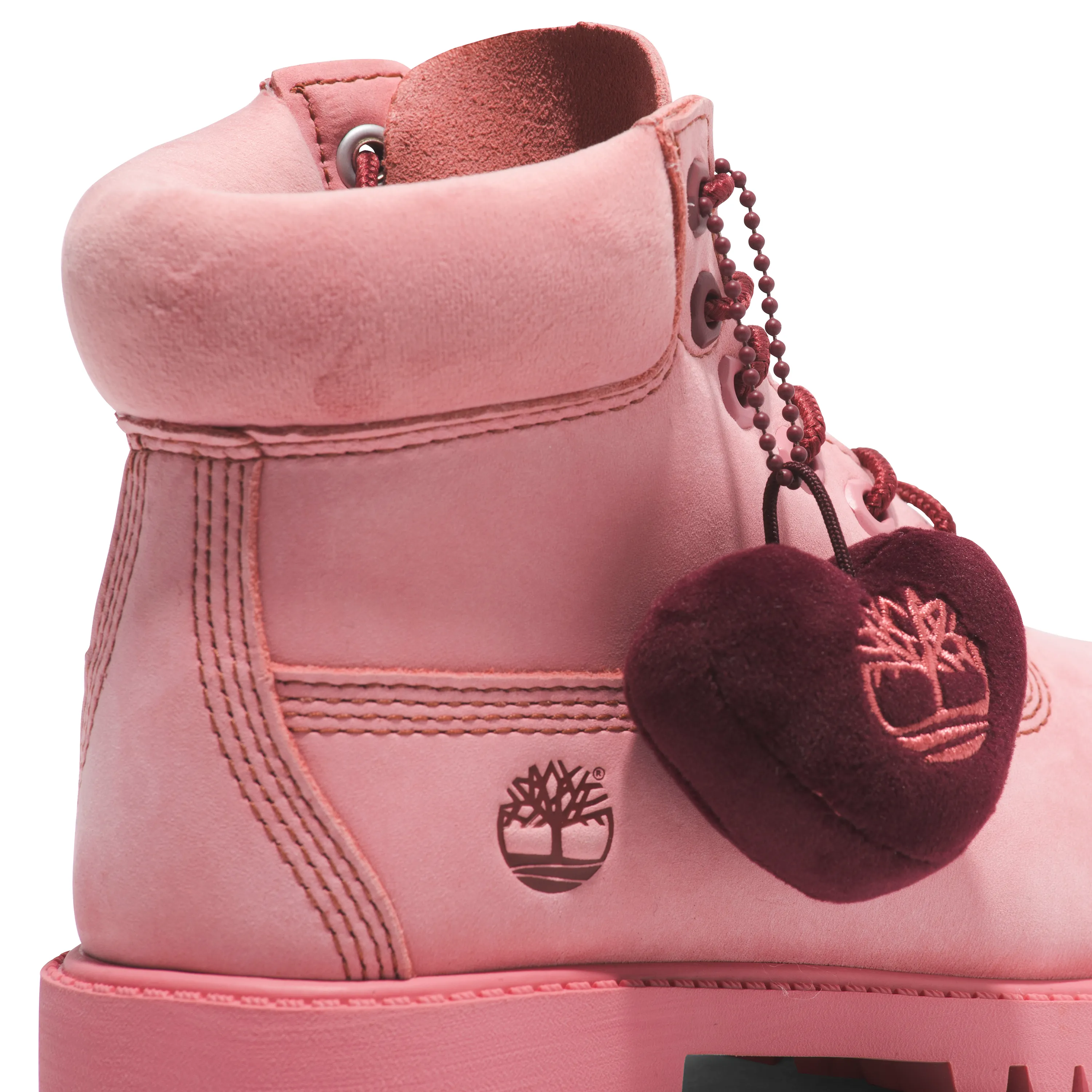 Timberland - Girl - VDAY 6" Premium - Pink Padded collar Rugged Function