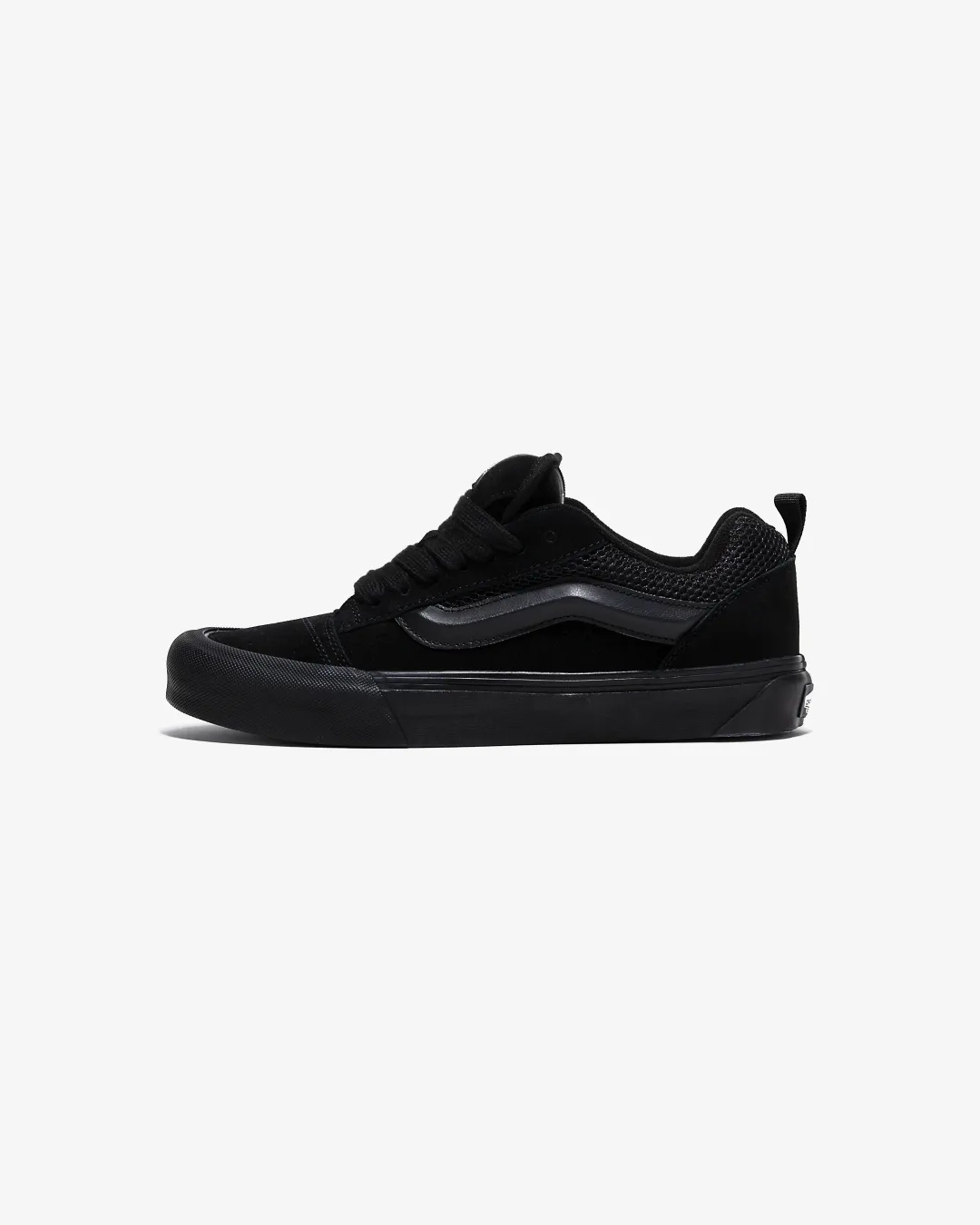 Soft Interior Bright Neon Vans Knu Skool ??Total Black/Gum Sneakers