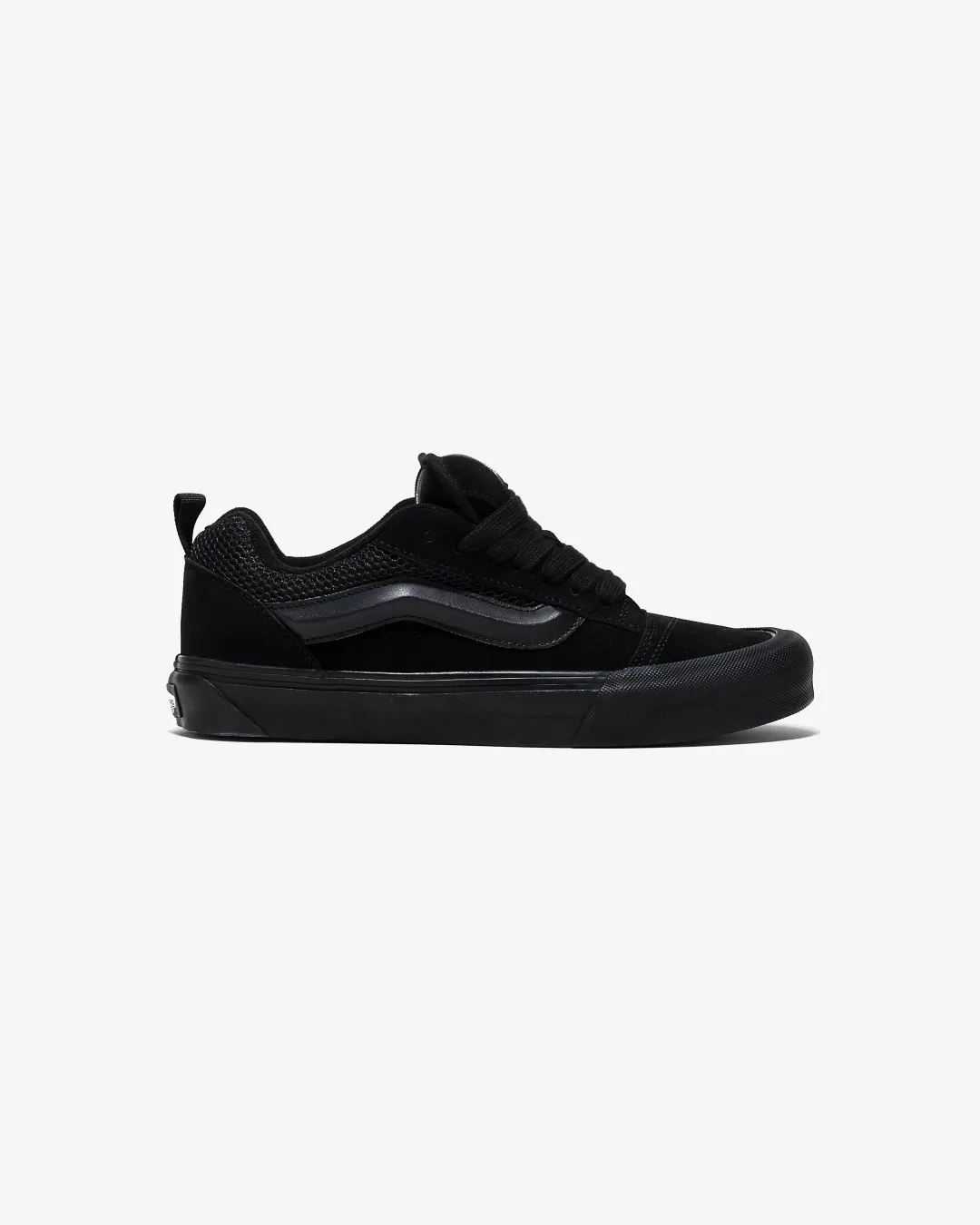 Vans Knu Skool ??Total Black/Gum Sneakers weekend runs