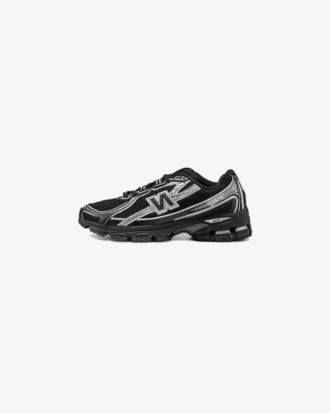 New Balance 740 Retro Black Silver Sneakers Abrasion resistant Skate Cool