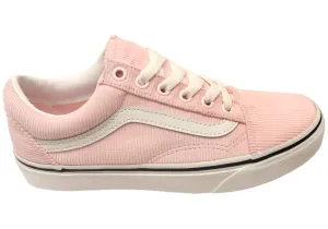Pro Grip Vans Womens Old Skool Mini Cord Pink Comfortable Lace Up Sneakers
