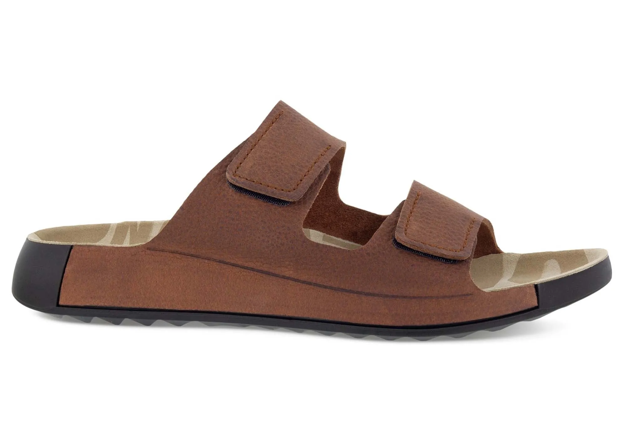 ECCO Mens Comfortable Leather 2nd Cozmo Slides Sandals Leather Upper