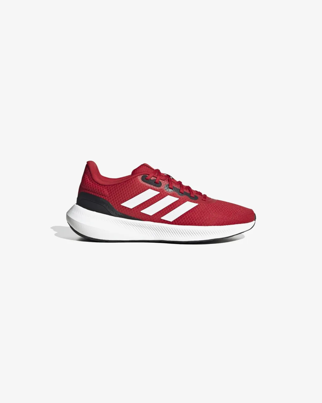 Balanced Fit Adidas Runfalcon 3.0 Sneakers in Better Scarlet, Cloud White, and Core Black