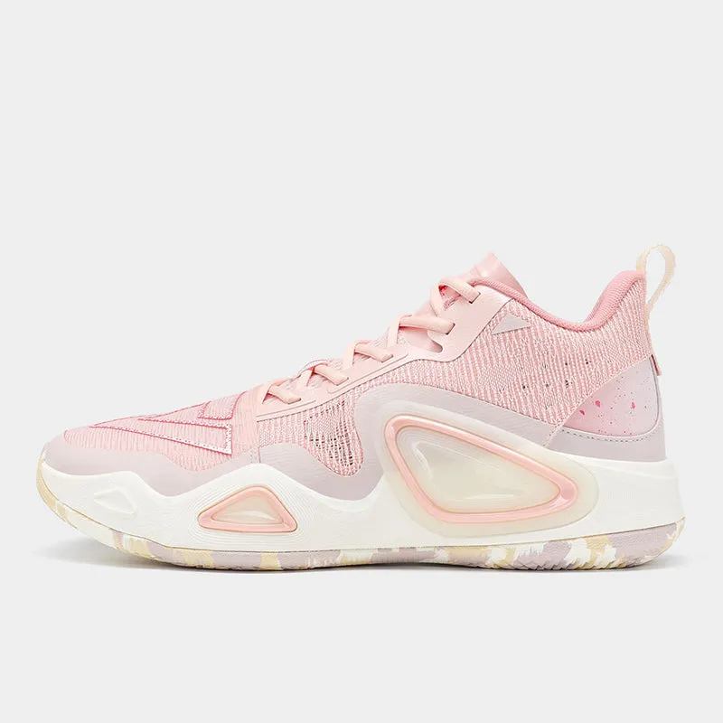 soft feel Stable PEAK Basketball Shoes Triangle 2.0 Cushion Sneakers TAICHI Tech Applied ET31907A Pink