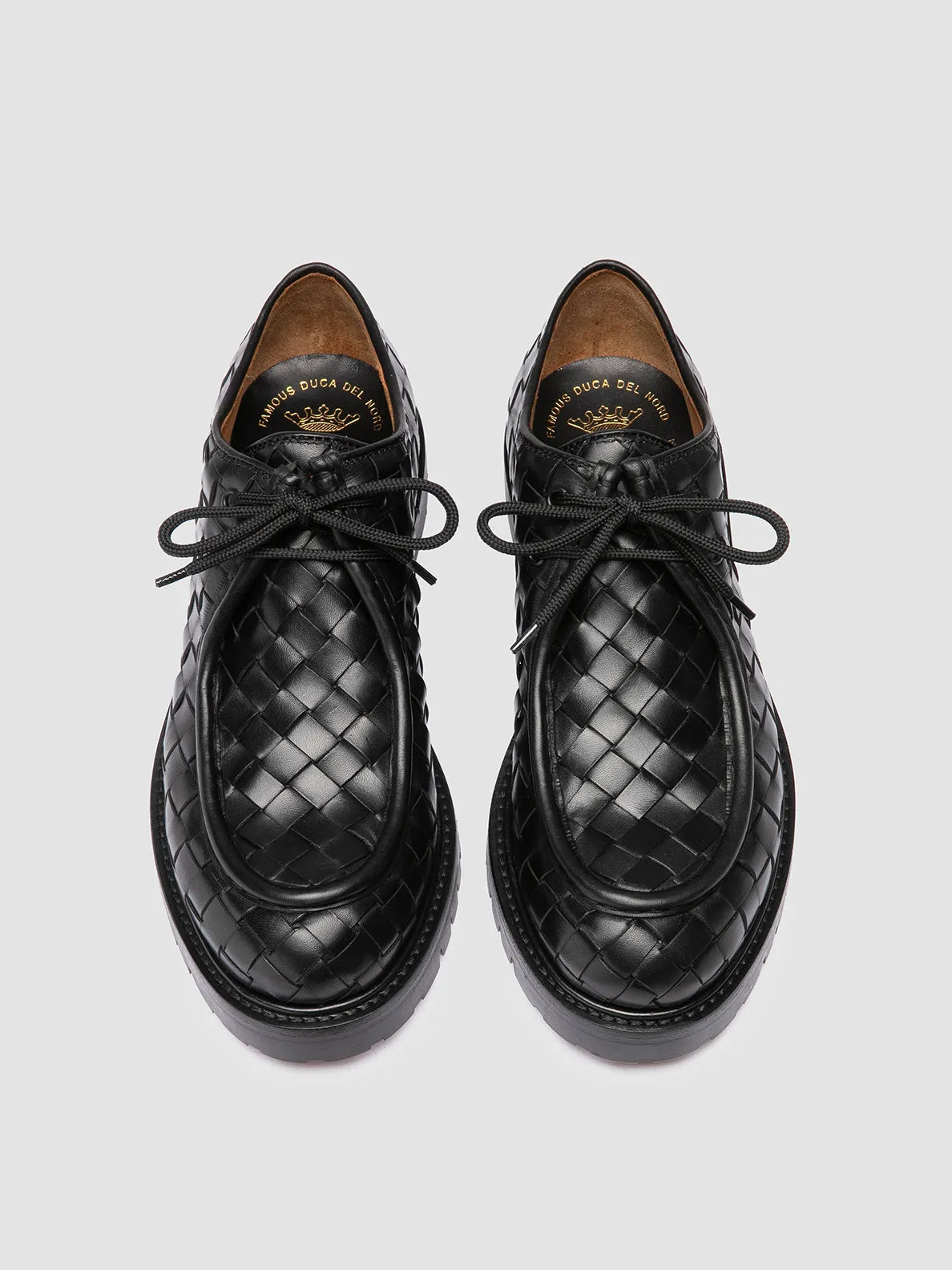 BOSS 015 - Black Leather Derby Shoes Smooth Sleek Touch Durable Everyday Fit
