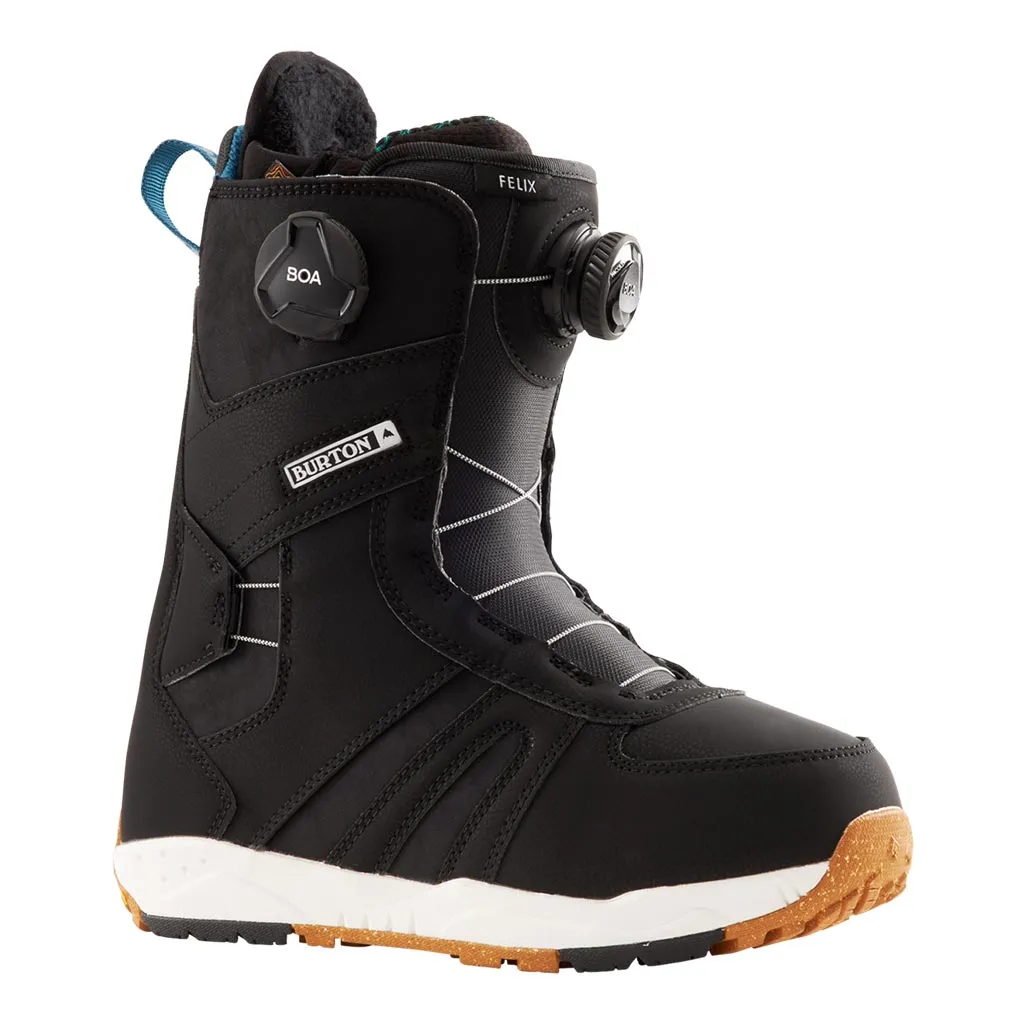 Snow Safety Gear Cold Snap Boots Burton 2024 Womens Felix Boa Boots - Black