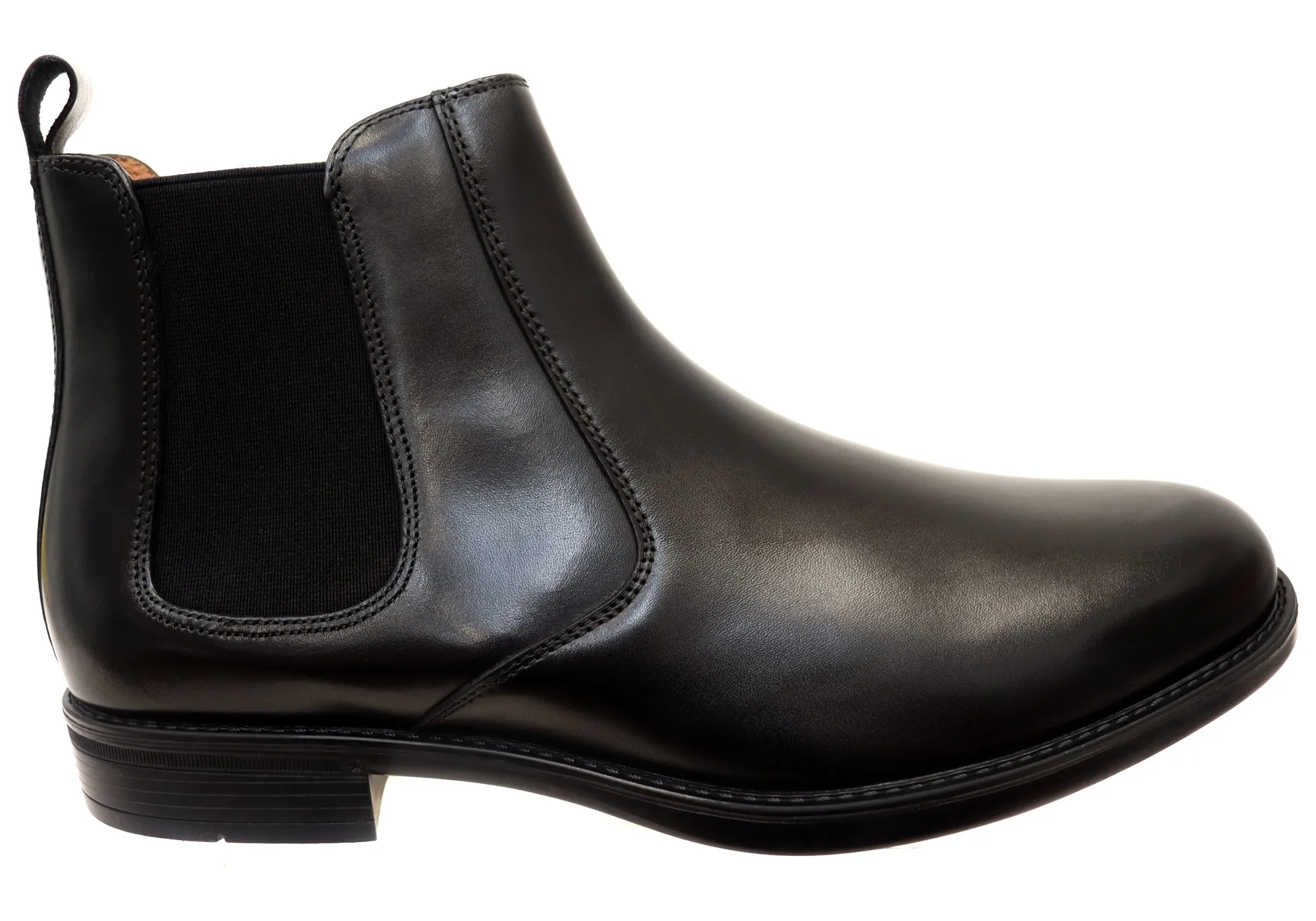 Florsheim Mens EEE Triple Wide Leather Glendale Chelsea Boots Planet Mood