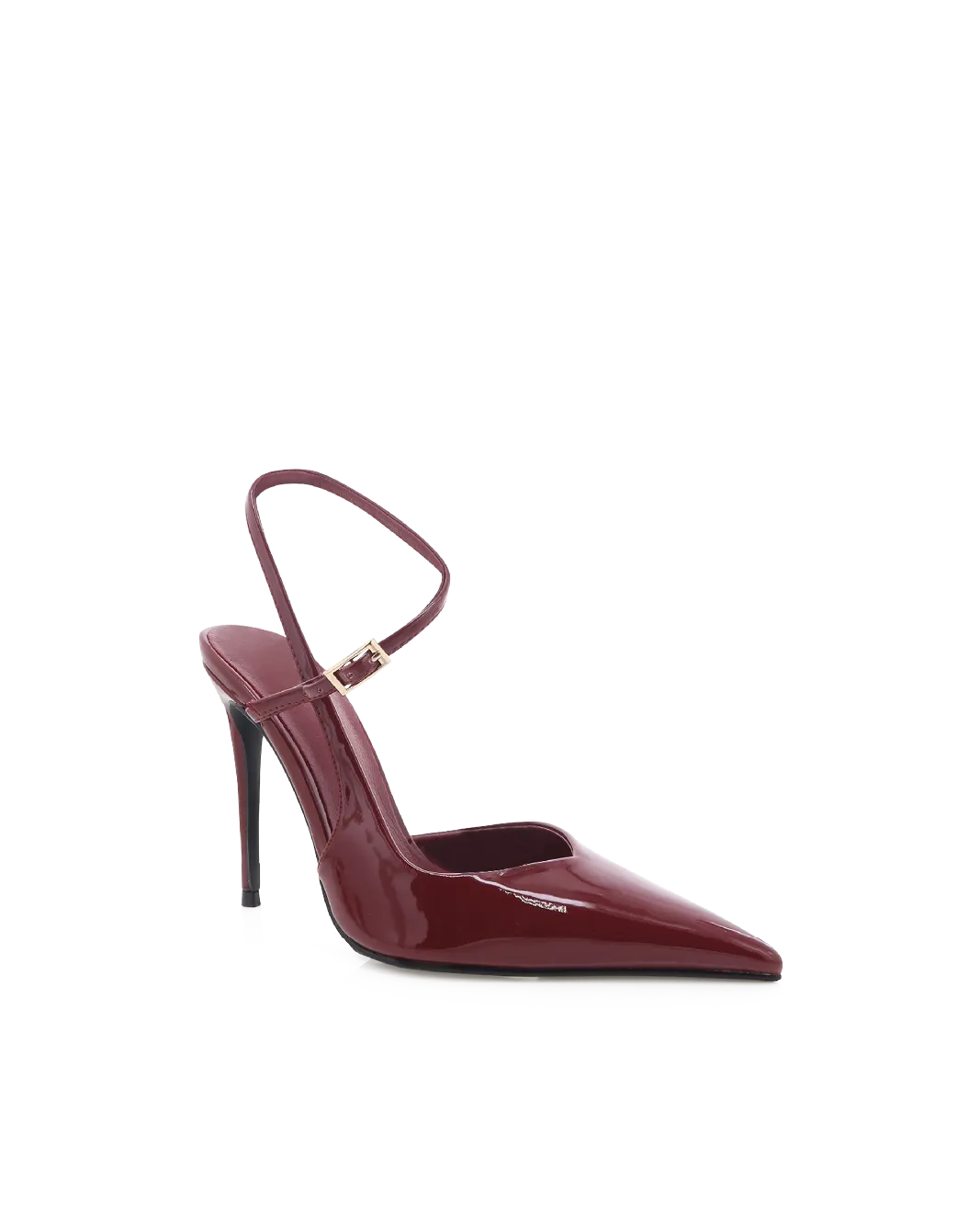 GESA - CHERRY PATENT High Top Style Clear Heels