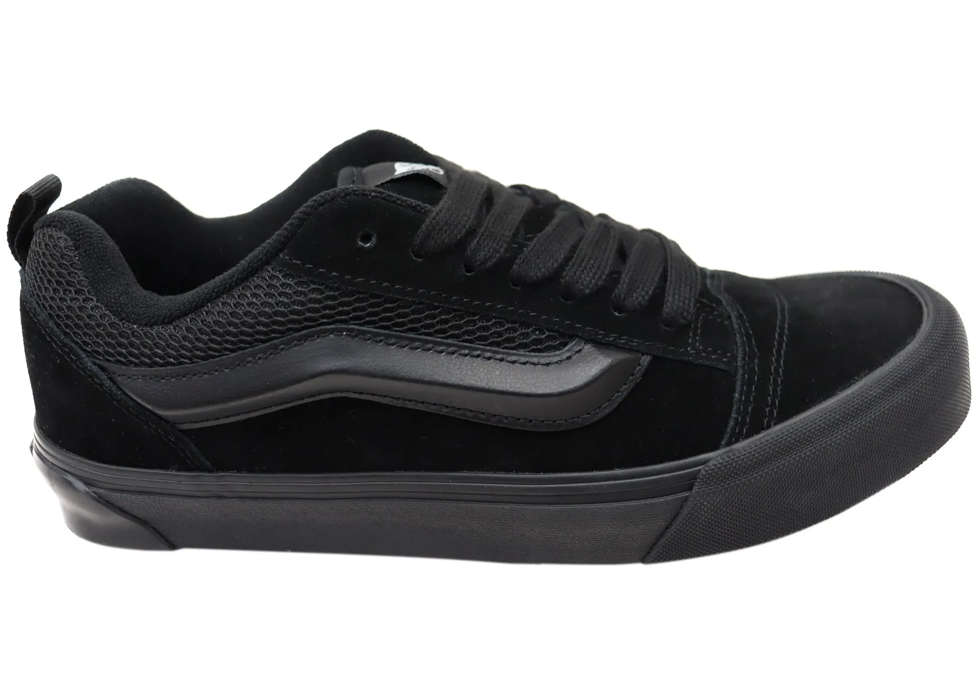 Vans Knu Skool Unisex Comfortable Lace Up Sneakers Black Black Urban Movement