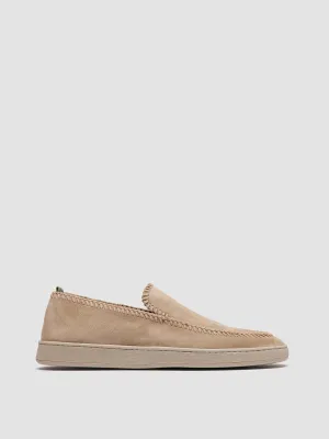 Urban Gear HERBIE 011 - Beige Suede Penny Loafers