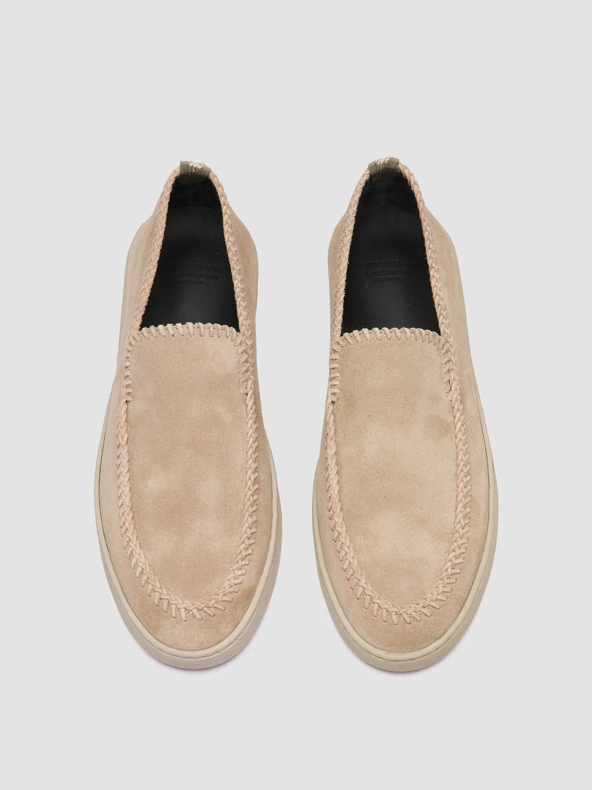 Functional Wear Modern Look HERBIE 011 - Beige Suede Penny Loafers