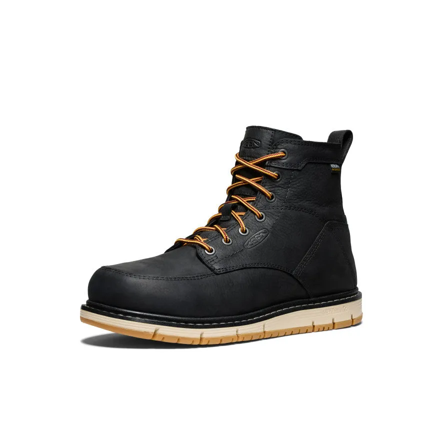 Nature Lover Men's San Jose 6" Waterproof Boot (Aluminum Toe)  |  Black/Gum