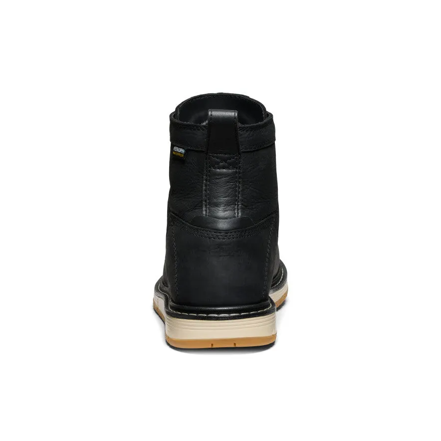 Men's San Jose 6" Waterproof Boot (Aluminum Toe)  |  Black/Gum Utility Style