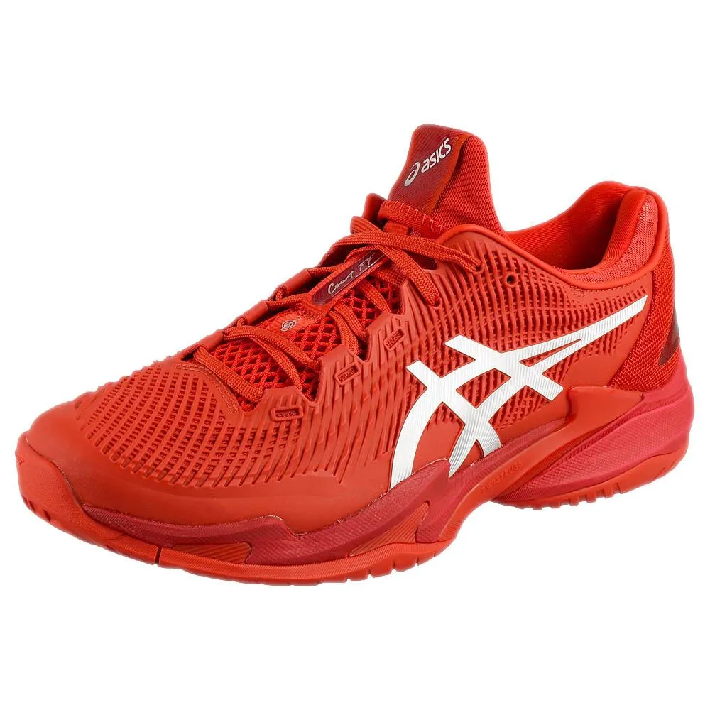 Fitness Performance Elite Cushioning Asics Men's Court FF 3 Novak - Rust/White