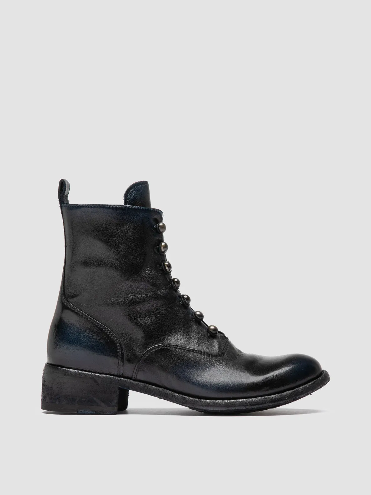 Water Safe LISON 036 - Black Leather Zipped Boots