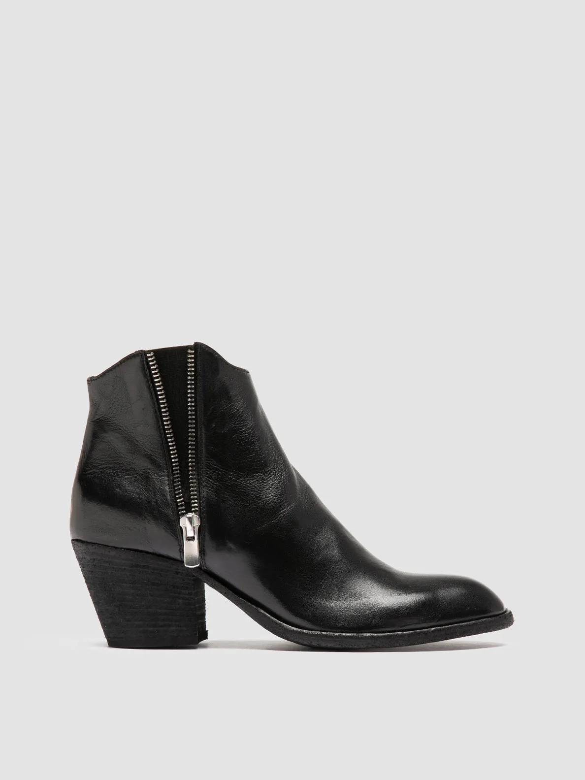 Tide Jog Gym Street SYDNE 015 - Black Leather Ankle Boots