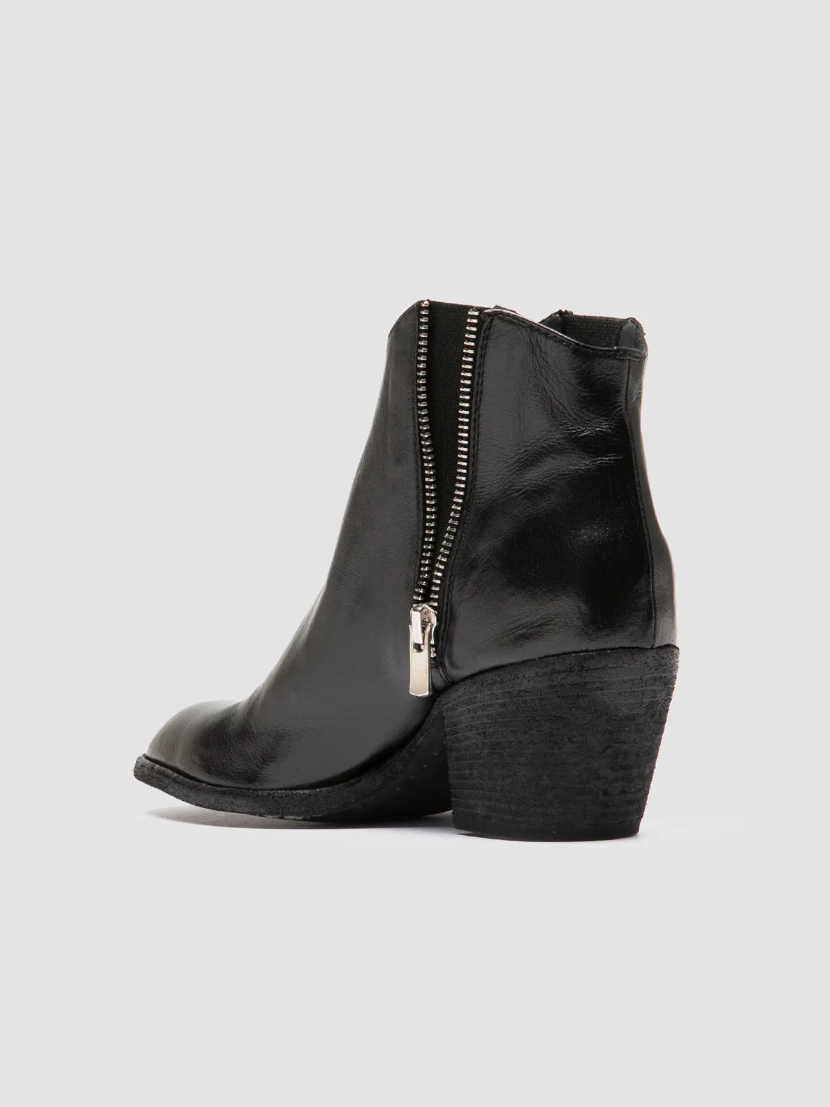 Workout Ready Street Vibe SYDNE 015 - Black Leather Ankle Boots