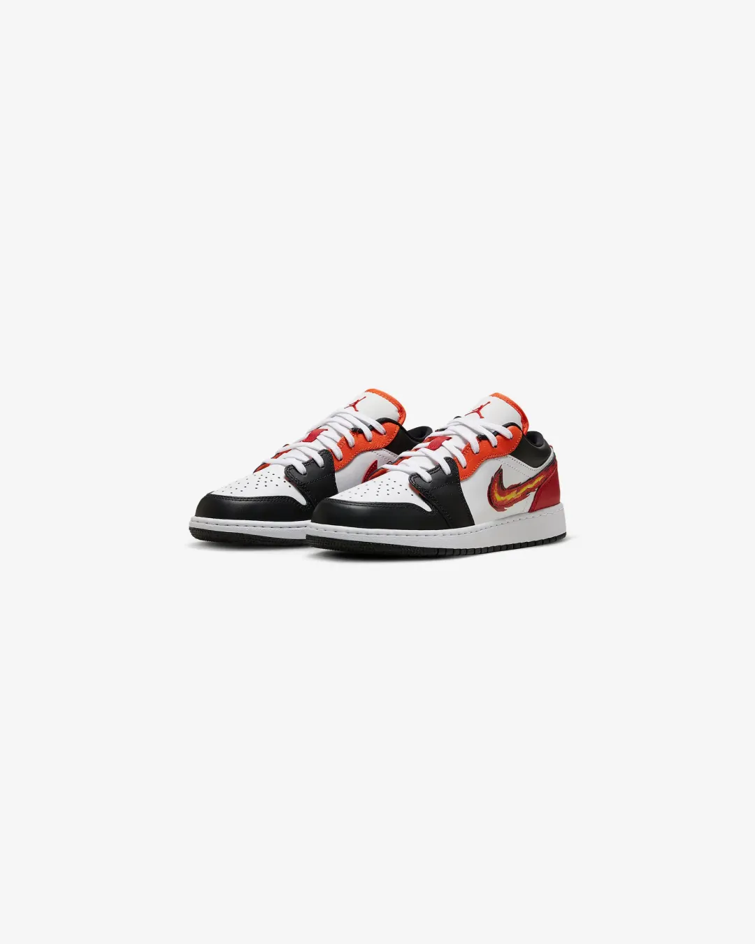 Air jordan 1 low ??flaming swoosh sneakers cross - training shoe versatility trail runner shoes