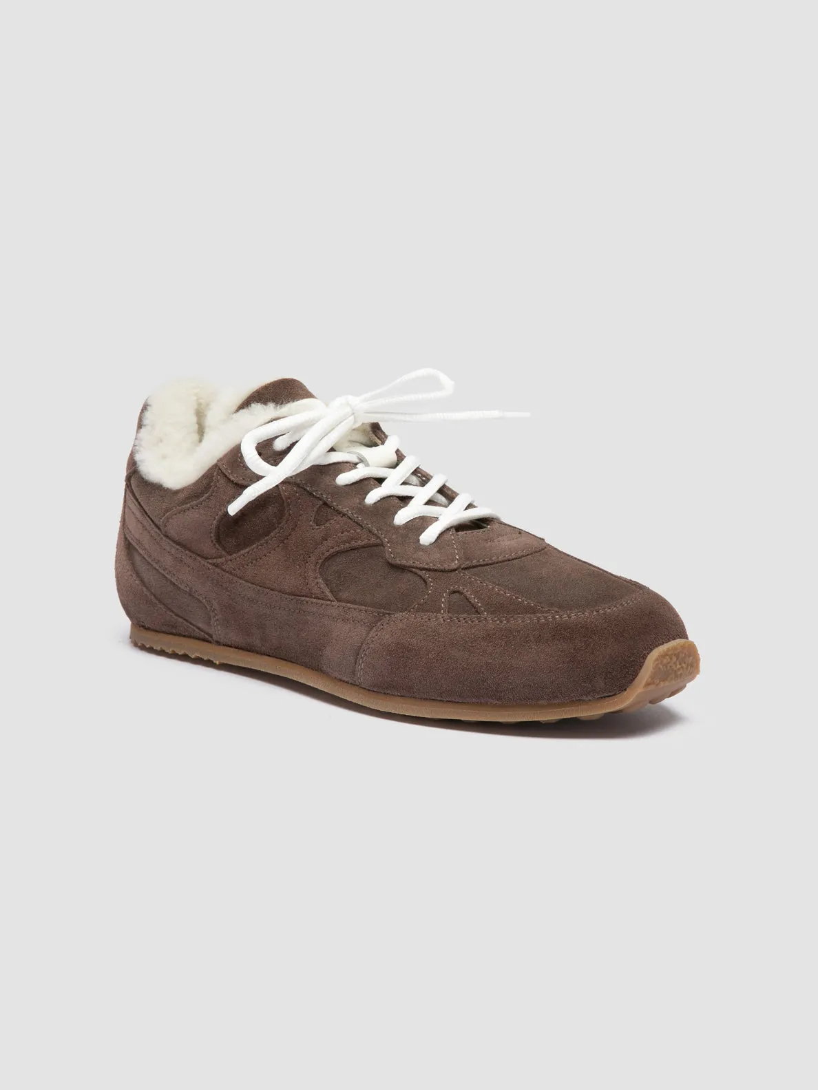 AWAY 102 - Taupe Suede Sneakers All-Weather Design