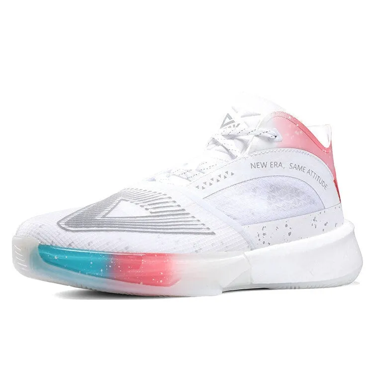 PEAK Andrew Wiggins Basketball Shoes Limited Edition TAICHI White Comfort Balance Outdoor Slip