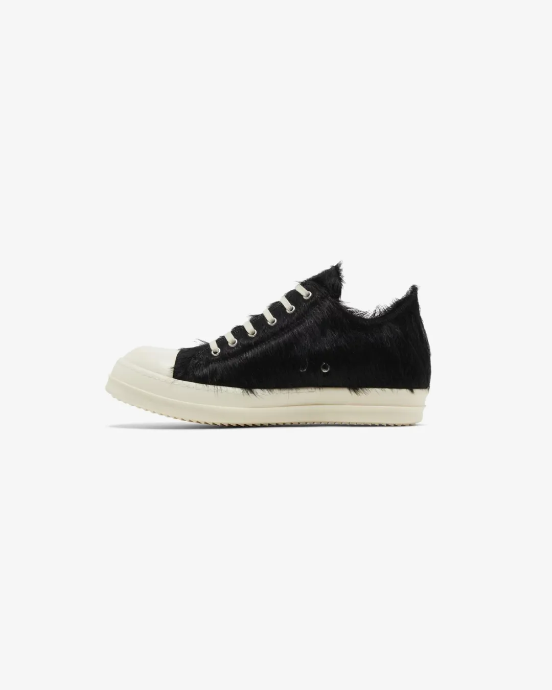 sports shoes for running Rick Owens Strobe Low 'Black Cow Fur' Sneakers