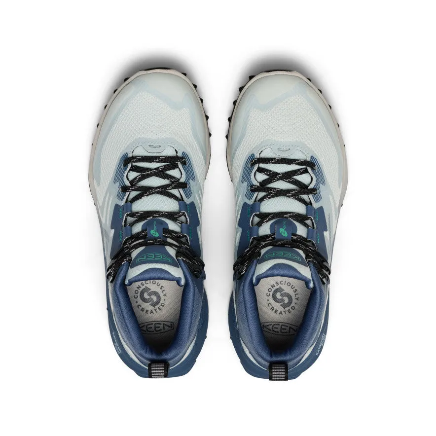 Impact Cushion Trail Zone Women's Zionic NXT Waterproof Hiking Boot  |  Ballad Blue/Winter Green