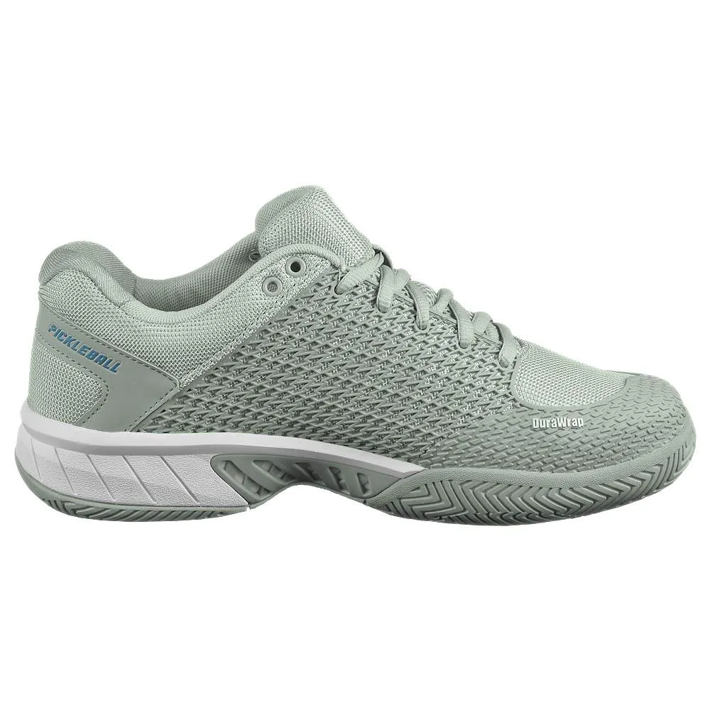 K-Swiss Women's Express Light Pickleball - D Width - High Rise/White Impact Step Minimalist Look