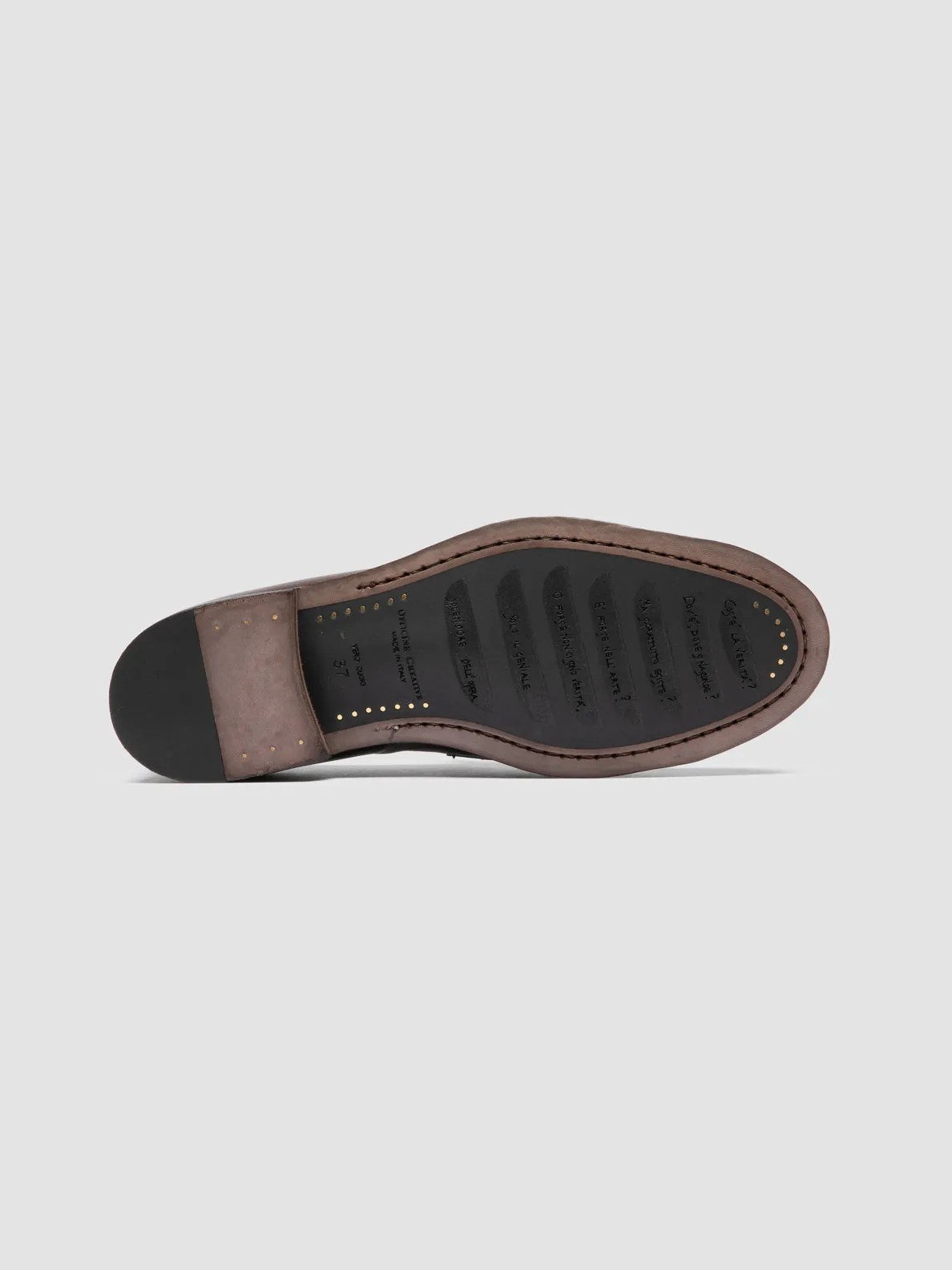 Everyday Use Path Ready SOLITUDE 108 - Brown Leather Tassel Loafers