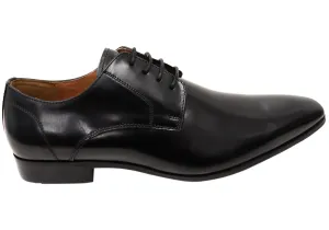 Florsheim Mens Kabul Plain Toe Derby EE Extra Wide Leather Shoes Street Glow