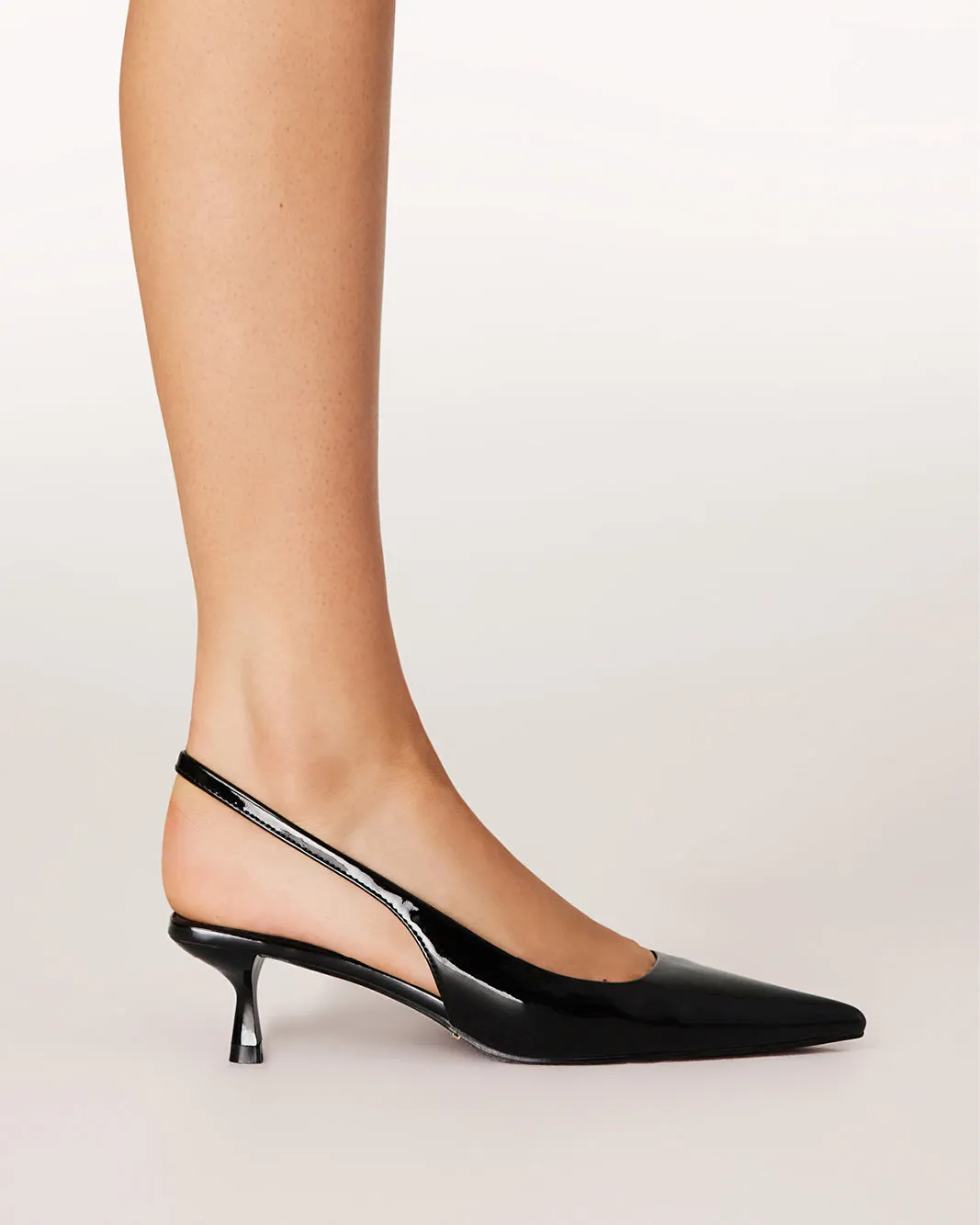 VILJA - BLACK PATENT Bridal Pumps