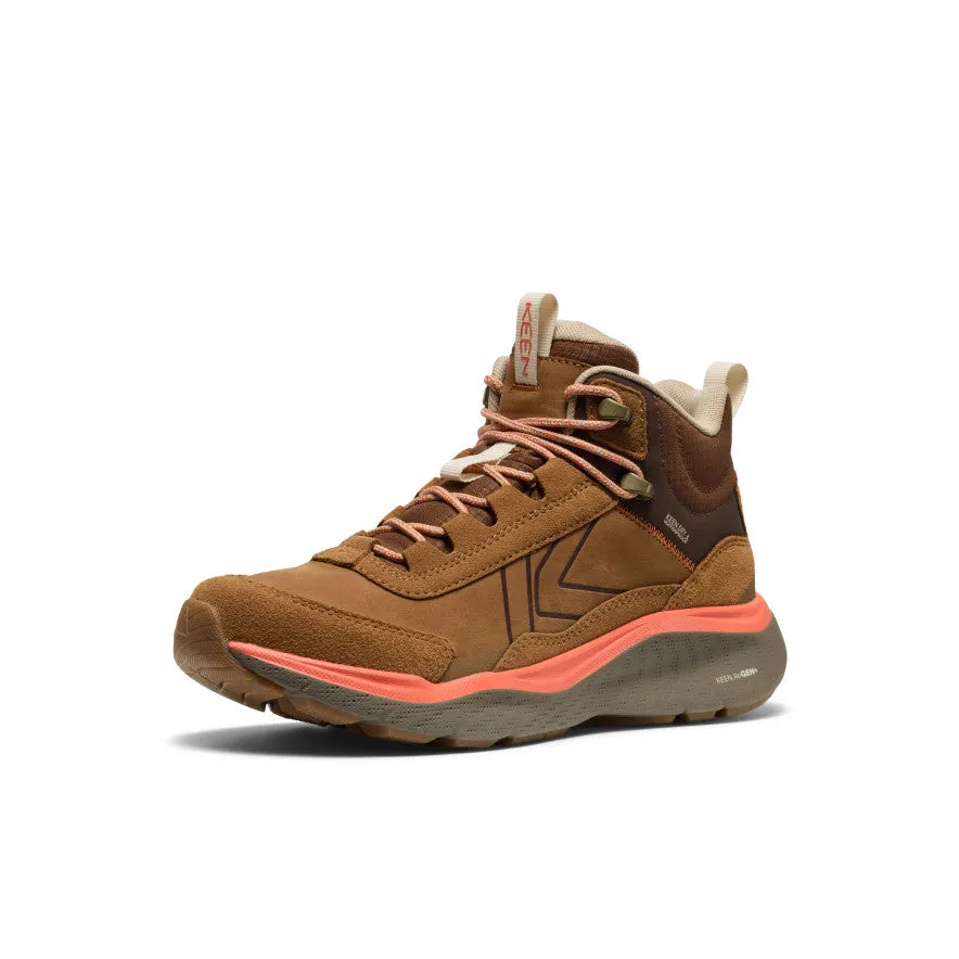 Women's Leiki Waterproof Leather Hiking Boot  |  Chipmunk/Bison Agile Trekking Adventure Ready Gear