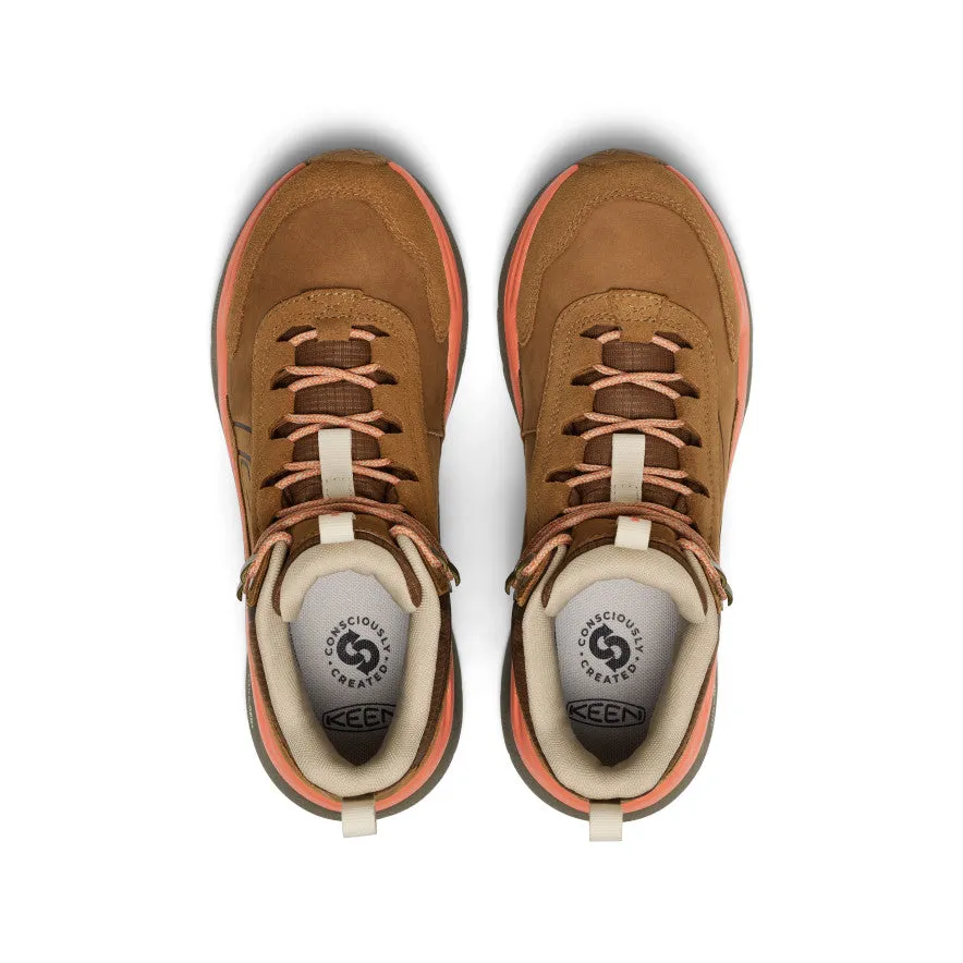 Weatherproof Hiking Boots Strong Boot Design Women's Leiki Waterproof Leather Hiking Boot  |  Chipmunk/Bison