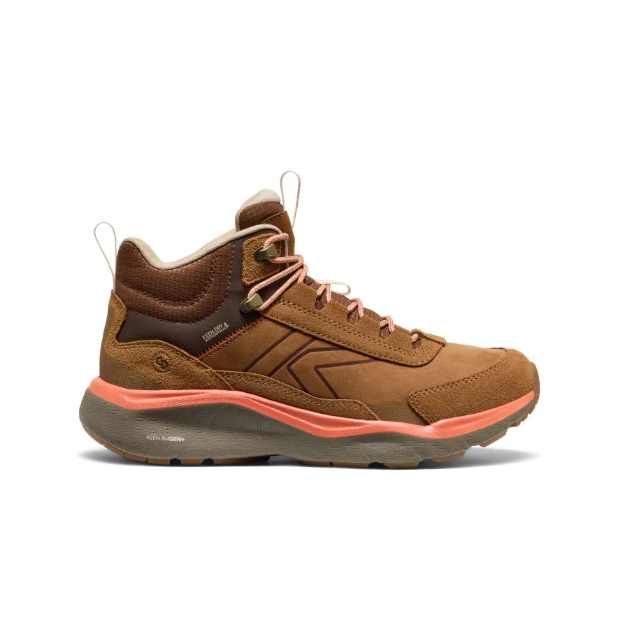 Women's Leiki Waterproof Leather Hiking Boot  |  Chipmunk/Bison Comfortable Insulated Fit
