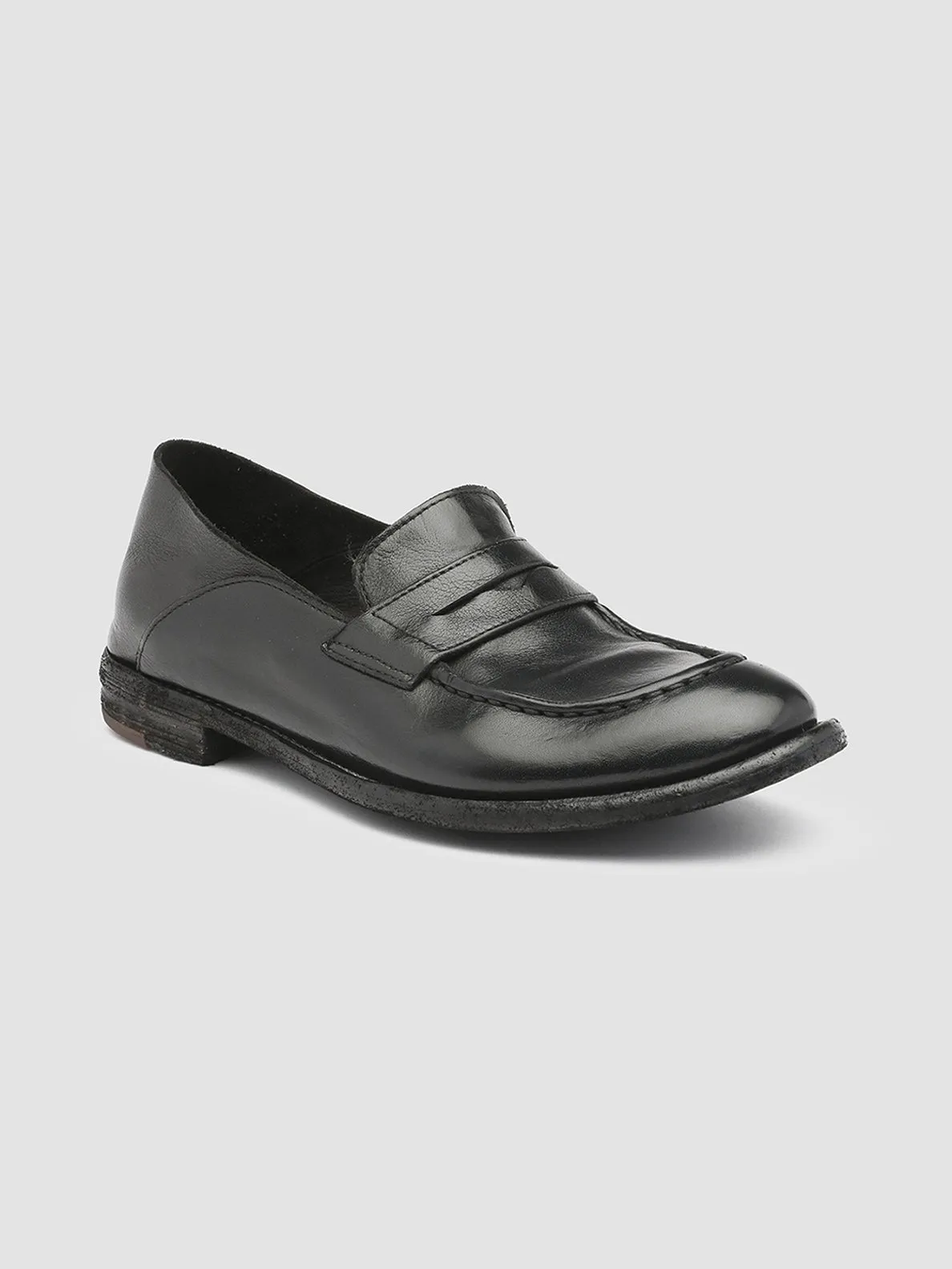 LEXIKON 516 - Black Leather Loafers Soft Step