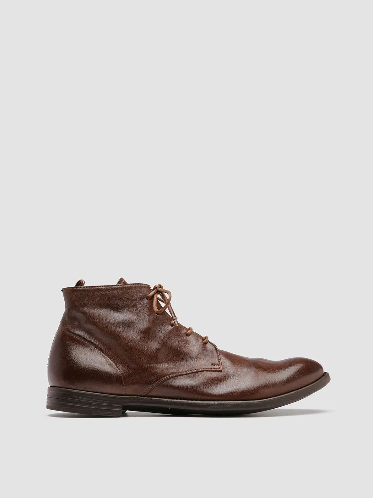 Lightweight Build ARC 513 - Brown Leather Ankle Boots