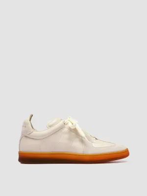 MILITIA 102 - White Leather and Suede Sneakers Casual Performance