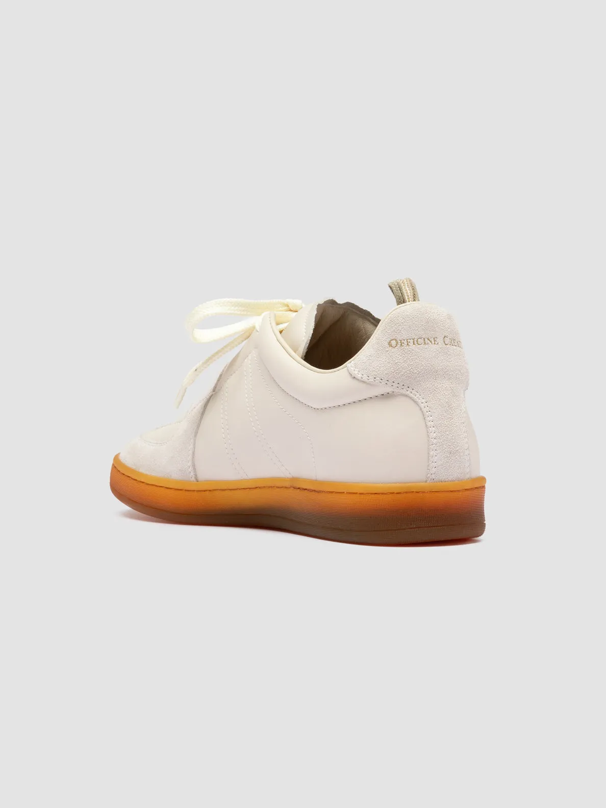 Durable materials Throw Hike MILITIA 102 - White Leather and Suede Sneakers