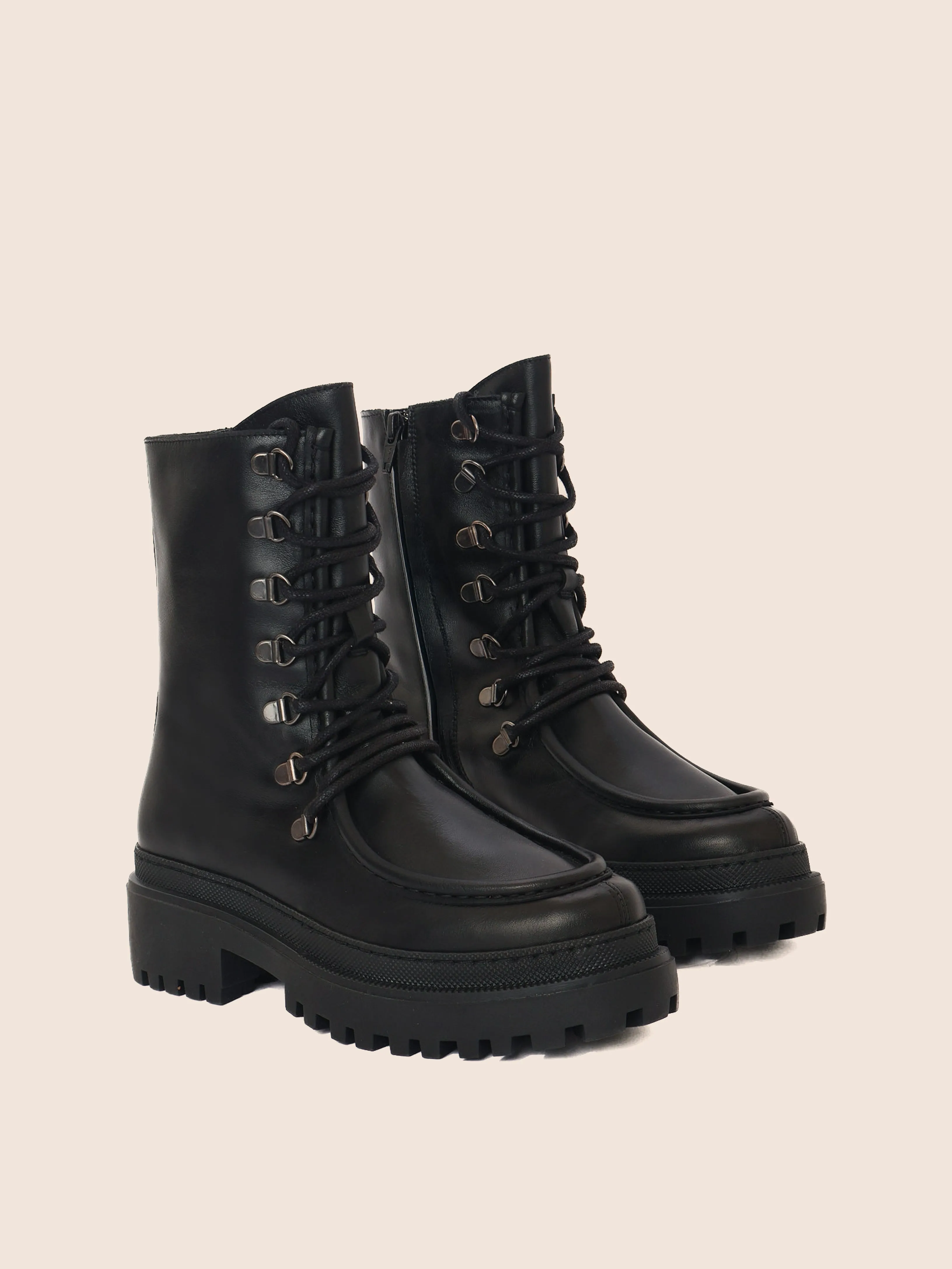 Lorena Black Unlined Boot Suede Surface Moisture-wicking