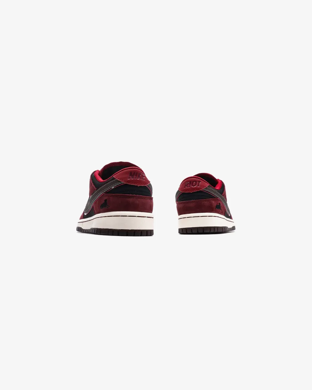 Heat Free Riot Skate Shop x Nike SB Dunk Low Pro "Mahogany" Sneakers