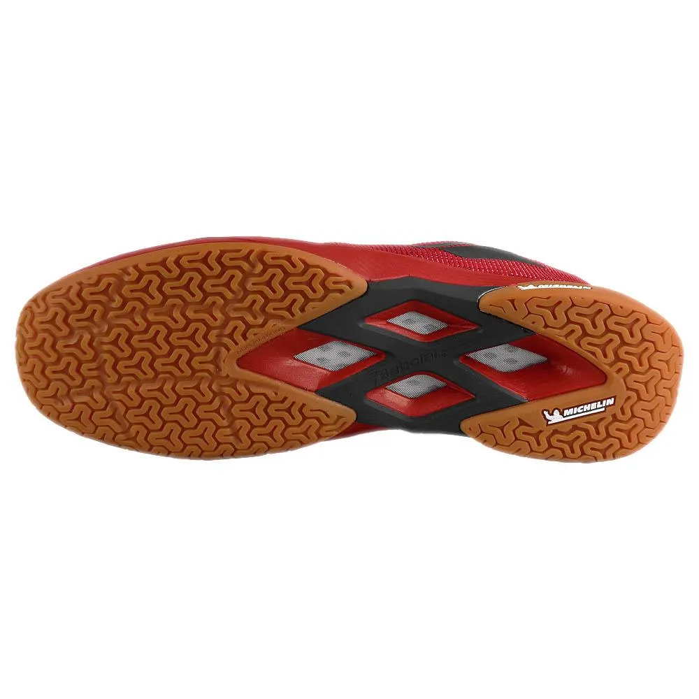 Fitted Traction Urban Pace Babolat Men's Shadow Spirit 2 - Black/Poppy Red