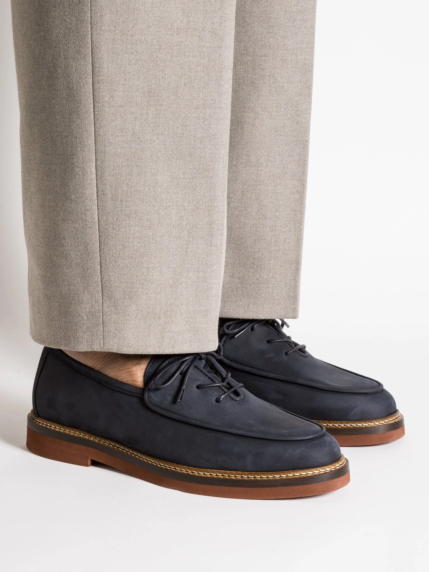 LUCO NAVY NUBUCK Effortless Everyday Fit