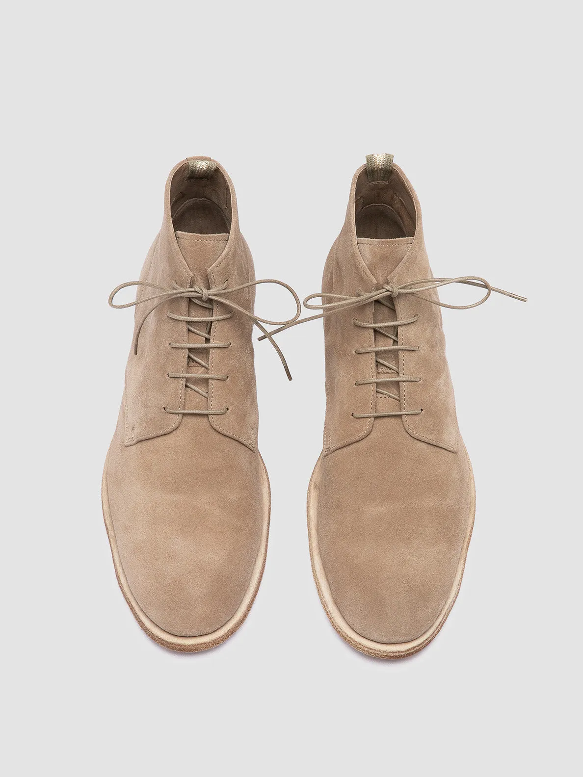 SOUND 003 - Beige Suede Lace-up Boots Elevated Comfort