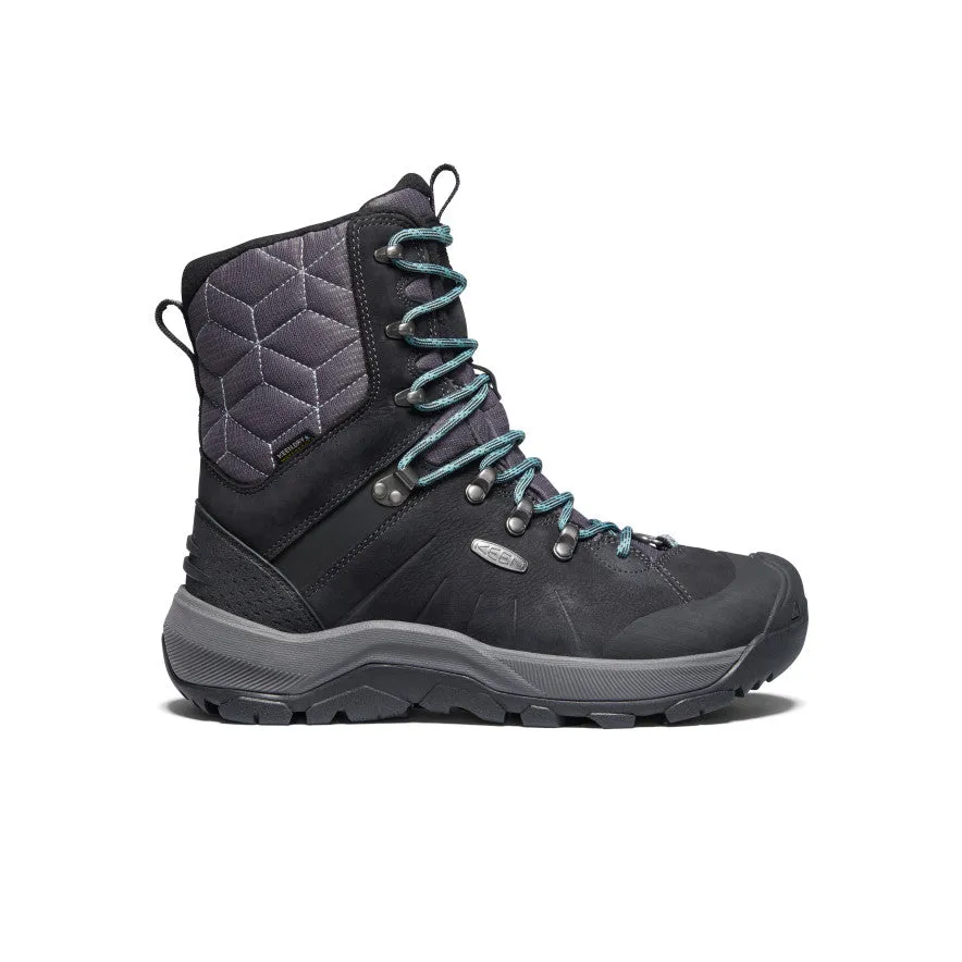 Women's Revel IV High Polar Waterproof Boot  |  Black/North Atlantic Sturdy Trail Boots Grip Control