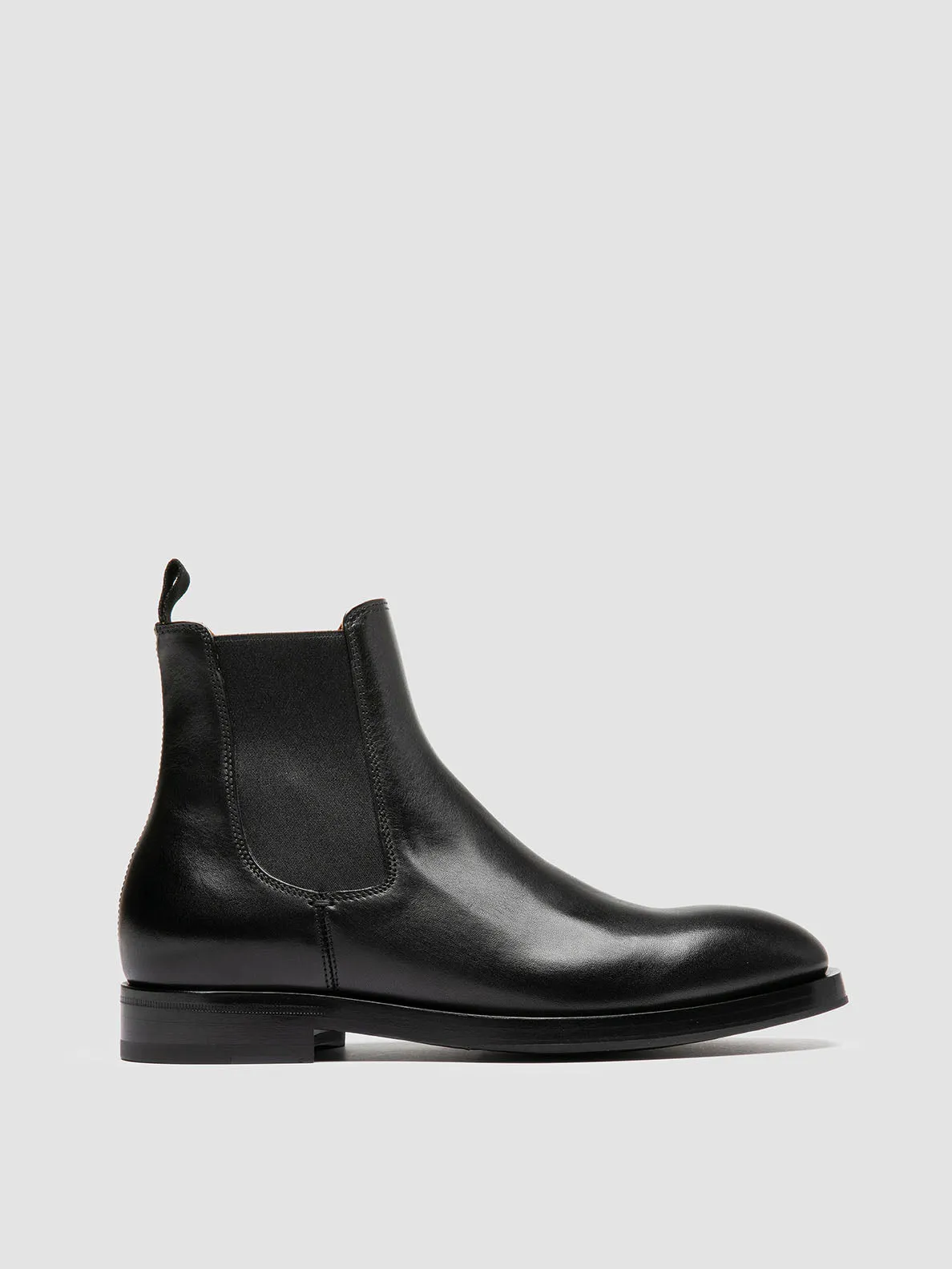 ORTEGA 003 - Black Leather Chelsea Boots Day Comfort Premium Comfort